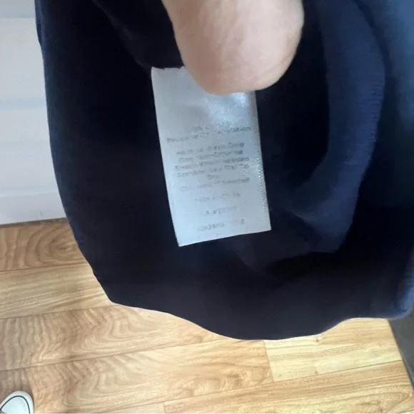 Talbots Navy Dress Large Petite Nautical Rope Trim 3/4 Sleeve - Picture 5 of 6